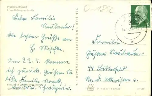 Ak Premnitz im Havelland, Ernst Thälmann Straße