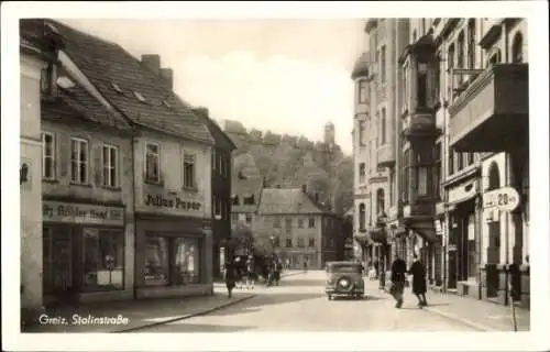 Ak Greiz im Vogtland, Stalinstraße