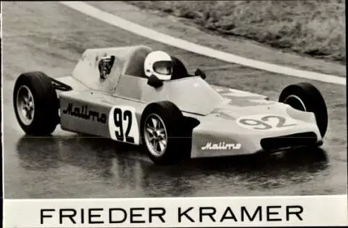 Ak Hohenstein Ernstthal in Sachsen, Sachsenring Rennen, Frieder Kramer im Rennwagen