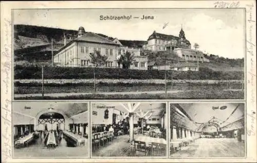 Ak Jena in Thüringen, Schützenhof, Saal, Gastzimmer