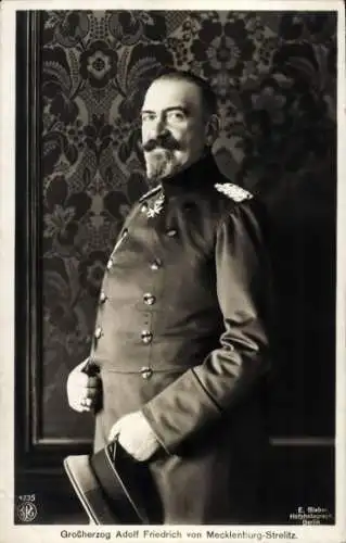 Ak Großherzog Adolf Friedrich von Mecklenburg Strelitz, Portrait in Uniform