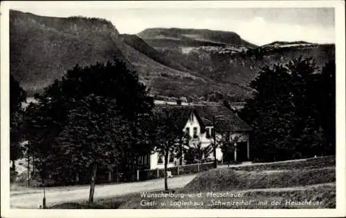 Ak Radków Wünschelburg Schlesien, Gast- und Logierhaus Schweizerhof, Heuscheuer