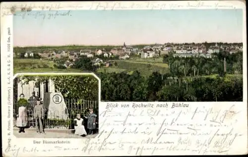 Ak Dresden Bühlau, Rochwitz, Bismarckstein