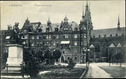 Ak Legnica Liegnitz Schlesien, Friedrichsplatz