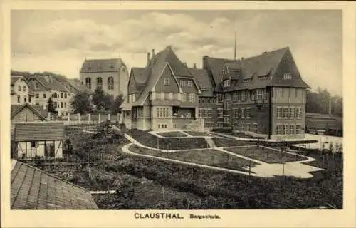 Ak Clausthal Zellerfeld im Oberharz, Bergschule