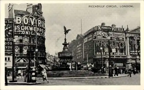 Ak West End London City England, Piccadilly Circus