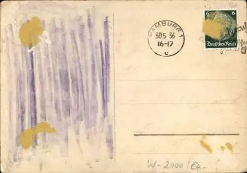 Ak Hamburg, Schleusenbrücke mit Ehrenmal