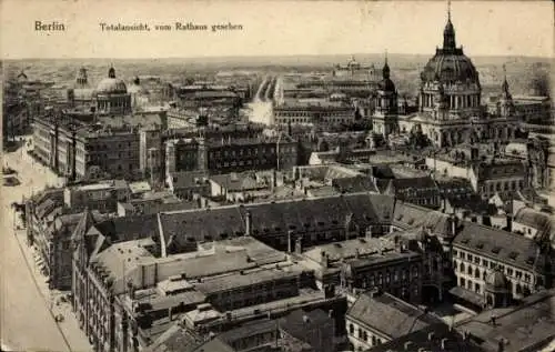 Ak Berlin Mitte, Blick vom Rathaus, Gesamtansicht