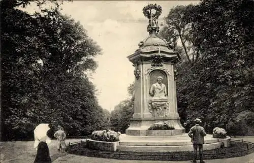 Ak Berlin Tiergarten, Komponisten-Denkmal