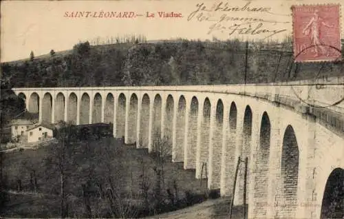 Ak Saint leonard des Bois Sarthe, le Viaduc