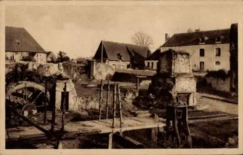 Ak Vibraye Sarthe, Ruines des Forges