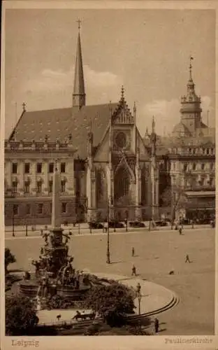Ak Leipzig, Paulinerkirche, Säule