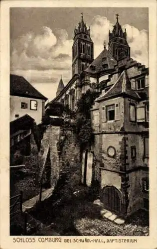 Ak Comburg Schwäbisch Hall in Württemberg, Baptisterturm