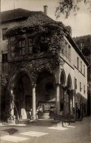 Ak Heidelberg am Neckar, Brunnenhalle am Soldatenbau