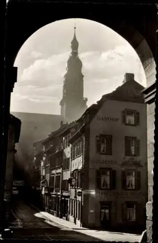 Ak Heidelberg am Neckar, Blick durchs Brückentor