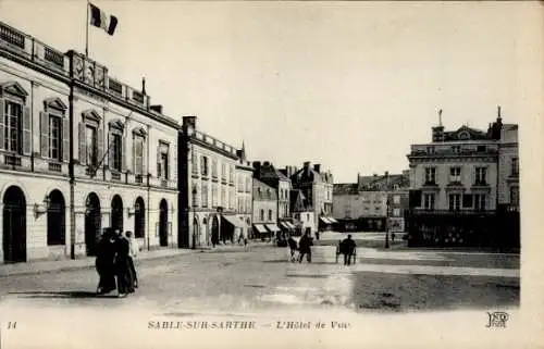 Ak Sablé sur Sarthe, Rathaus