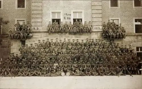 Foto Ak Deutsche Soldaten in Uniformen, Kaiserzeit, 3. Komp. E 113