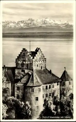 Ak Meersburg am Bodensee, Schloss, Säntis