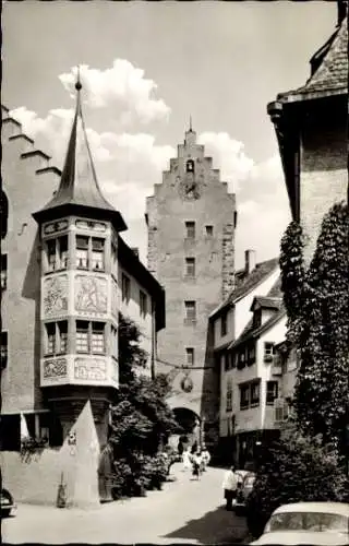 Ak Meersburg am Bodensee, Obertor, Erker