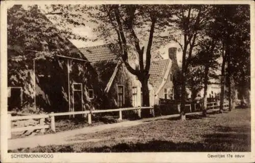 Ak Schiermonnikoog Friesland Niederlande, Fassaden aus dem 17. Jahrhundert