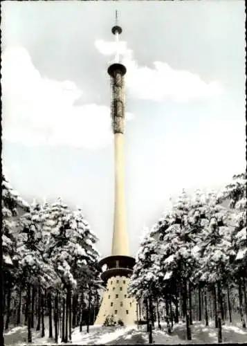 Ak Fichtelgebirge Oberfranken Bayern, Asenturm auf dem Ochsenkopf