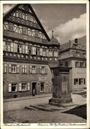 Ak Kronach in Oberfranken, Denkmal, Fachwerkhaus