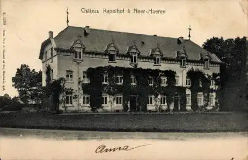 Ak Neer-Haeren Flandern Limburg, Chateau Kapelhof