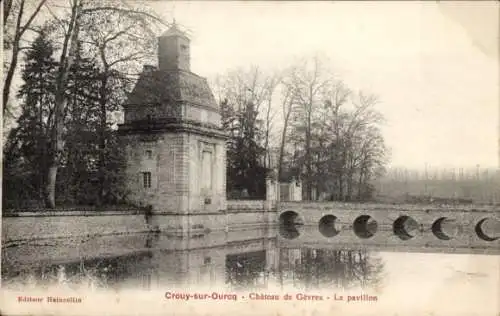 Ak Crouy sur Ourcq Seine et Marne, Chateau de Gevres, Le pavillon