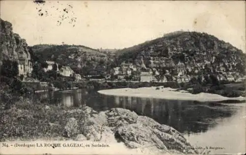 Ak La Roque Gageac Dordogne, Panorama