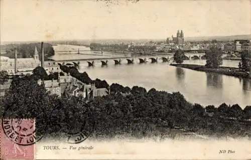 Ak Tours Indre et Loire, Panorama