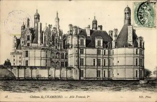 Ak Chambord Loir et Cher, Chateau, Aile Francois I