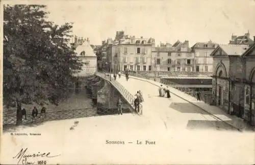 Ak Soissons Aisne, Pont