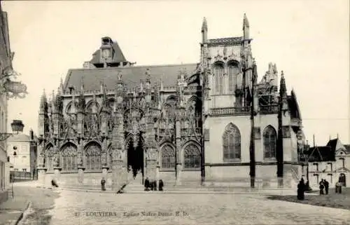 Ak Louviers Eure, Kirche Notre-Dame