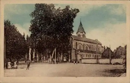 Ak Pont de Chéruy Isère, Kirche