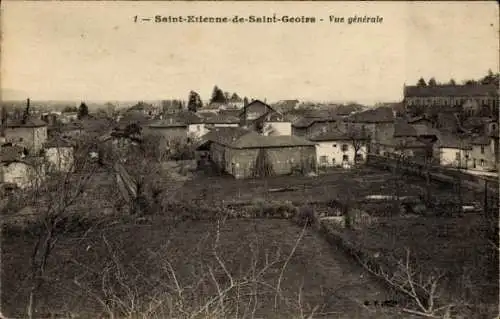 Ak Saint Étienne de Saint Geoirs Isère, vue generale