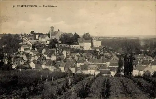 Ak Châtel Censoir Yonne, Gesamtansicht