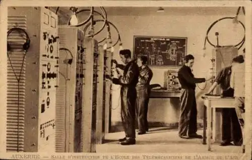 Ak Auxerre Yonne, Salle d'instruction de l'école des Télémécaniciens de l'Armée de l'air, Funker