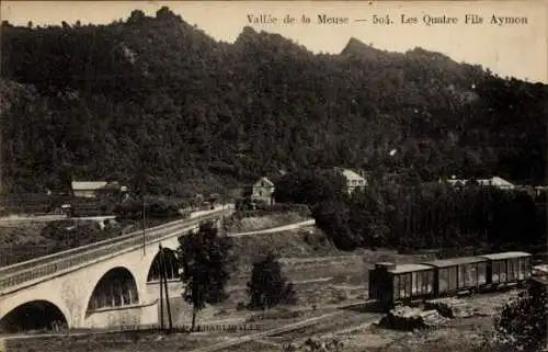 Ak Vallee de la Meuse Ardennes, Les Quatre Fils Aymon