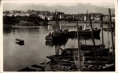 Ak Tréboul Douarnenez Finistère, Hafen