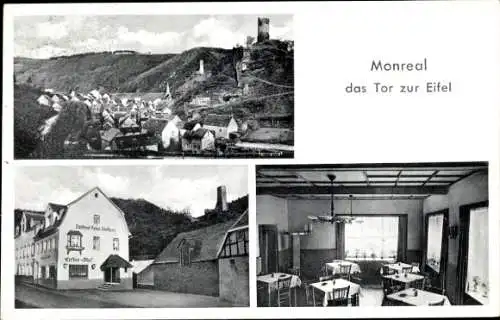 Ak Monreal in der Eifel, Eifler Hof, Speiseraum, Gesamtansicht