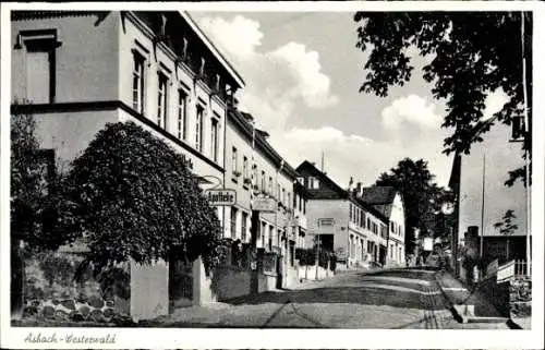 Ak Asbach im Westerwald, Teilansicht, Apotheke