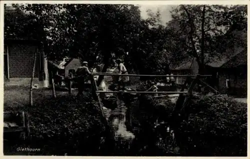 Ak Giethoorn Overijssel Niederlande, Café Restaurant Centrum