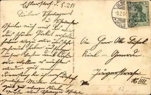 Ak Oldenburg in Holstein, Schuhstraße, Kaiserliches Postamt