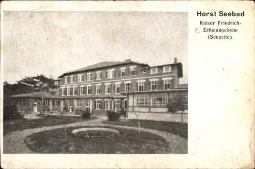 Ak Ostseebad Horst Pommern, Kaiser Friedrich Erholungsheim