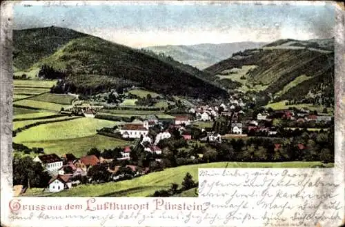 Litho Perštejn Pürstein Region Aussig, Gesamtansicht