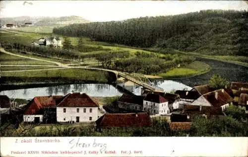 Ak Šternberk Mährisch Sternberg Region Olmütz, Teilansicht