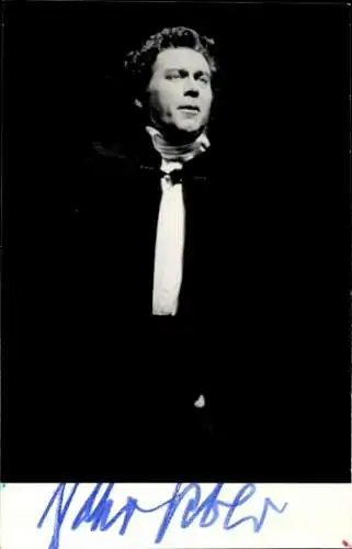 Ak Schauspieler und Sänger Peter Schreier, Portrait, Autogramm