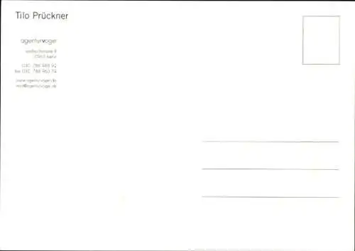 Ak Schauspieler Tilo Prückner, Portrait, Autogramm