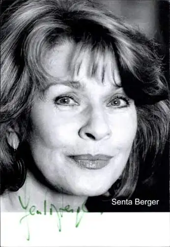 Ak Schauspielerin Senta Berger, Portrait, Autogramm