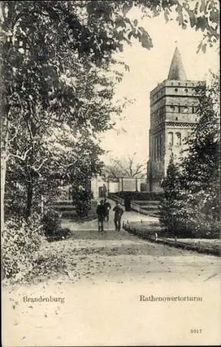 Ak Brandenburg an der Havel, Rathenowertorturm